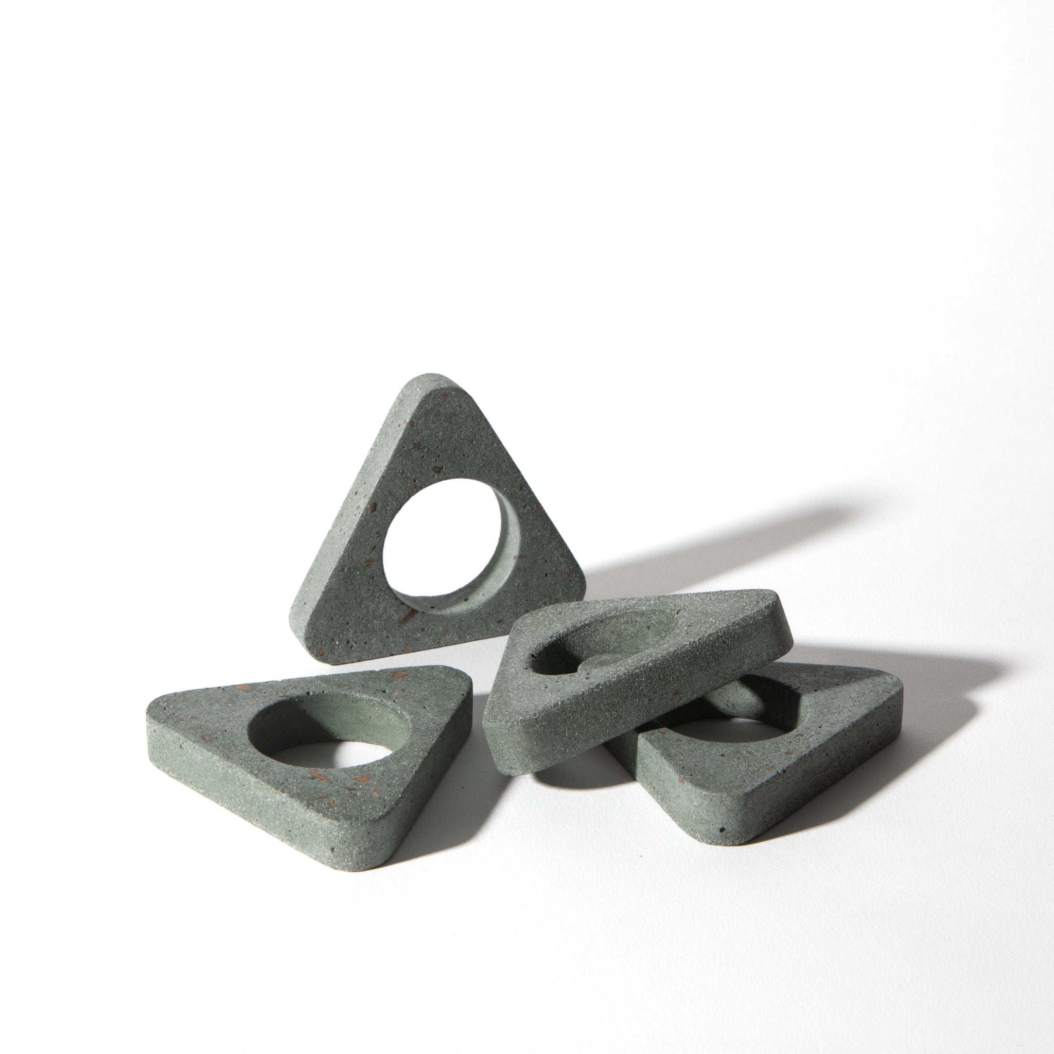 Napkin Ring Set | Dark Green Terrazzo - Pretti.Cool