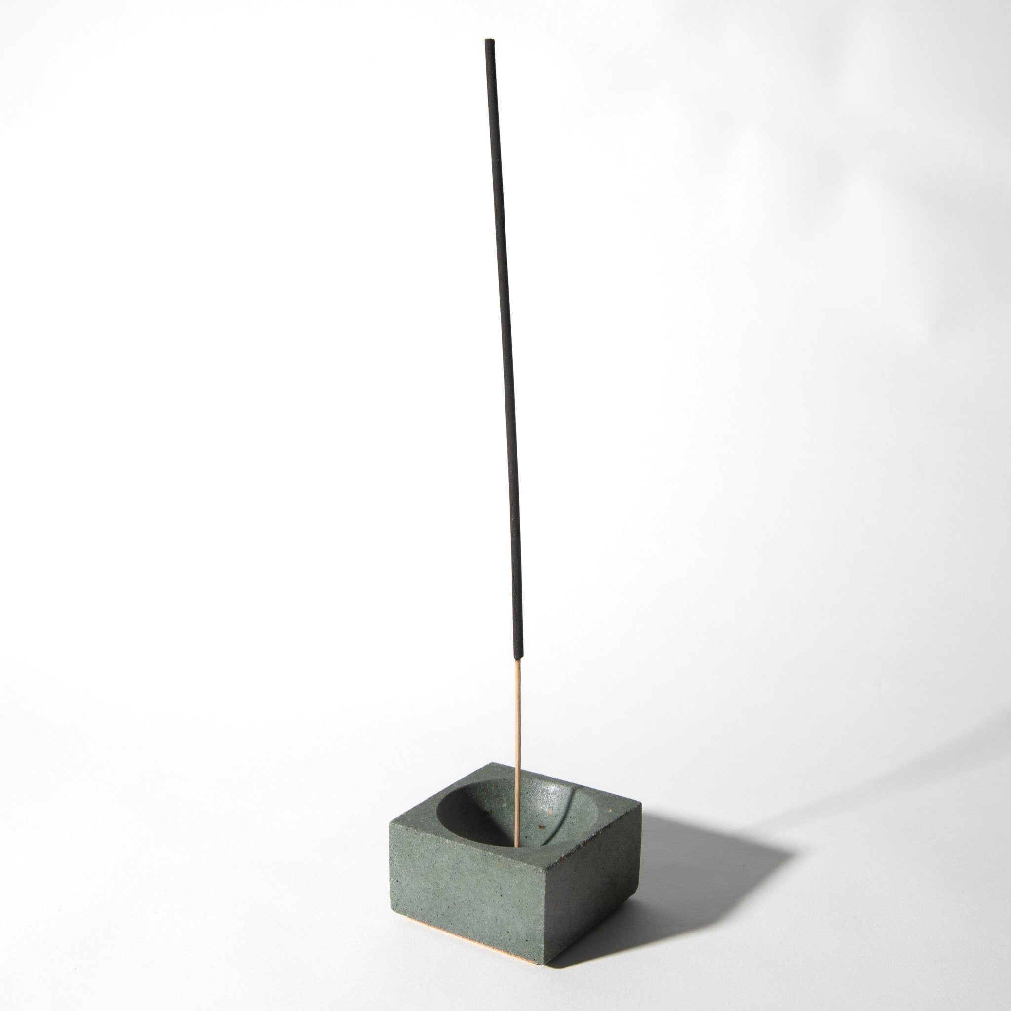 Square Incense Holder | Dark Green Terrazzo - Pretti.Cool