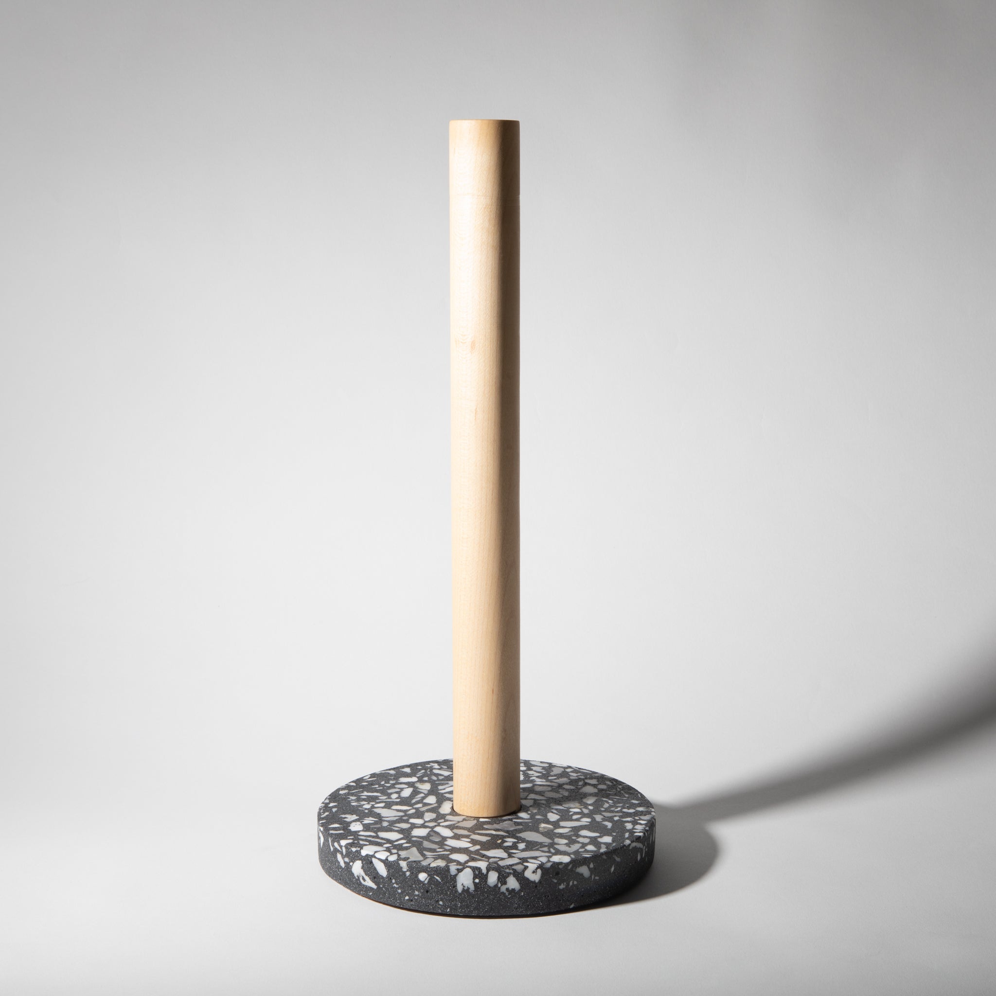 Paper Towel Holder | Black Terrazzo - pretti.cool