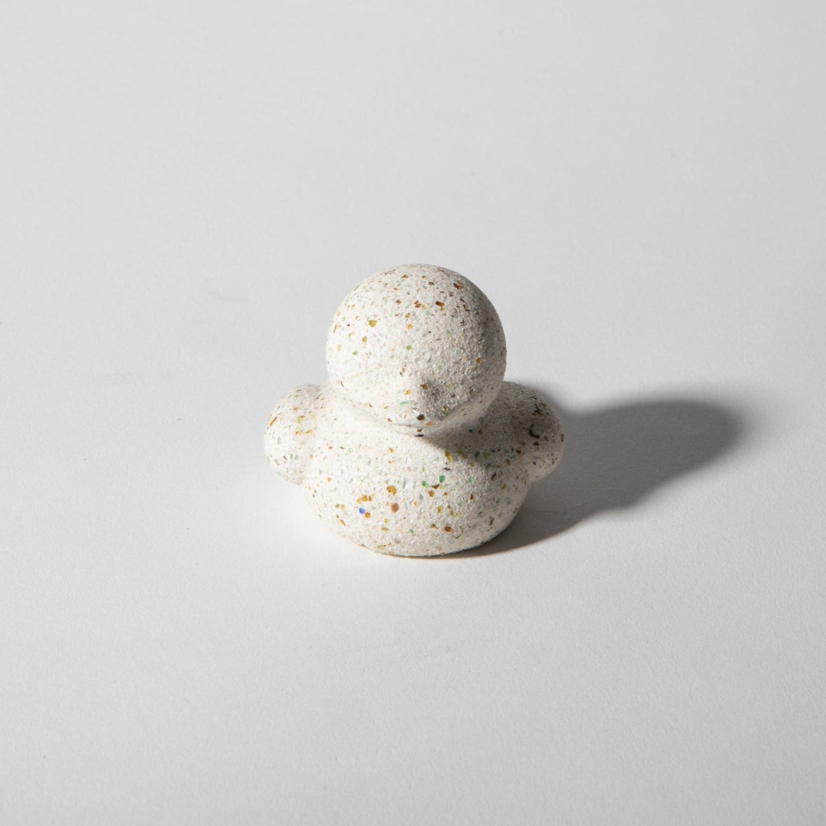 Mini “Rubber” Ducky | White Terrazzo - pretti.cool