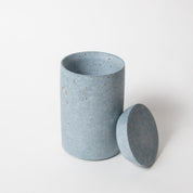 Cotton Swab Holder | Light Blue Terrazzo - pretti.cool