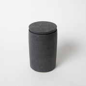 Cotton Swab Holder (w/o lid) | Black Terrazzo - pretti.cool