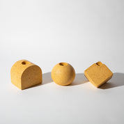 Block Candlestick Holder Set | Marigold Terrazzo - pretti.cool