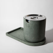 Ice Bucket w/ Tray | Dark Green Terrazzo - pretti.cool