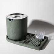 Ice Bucket w/ Tray | Dark Green Terrazzo - pretti.cool