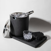 Ice Bucket w/ Tray | Black Terrazzo - pretti.cool