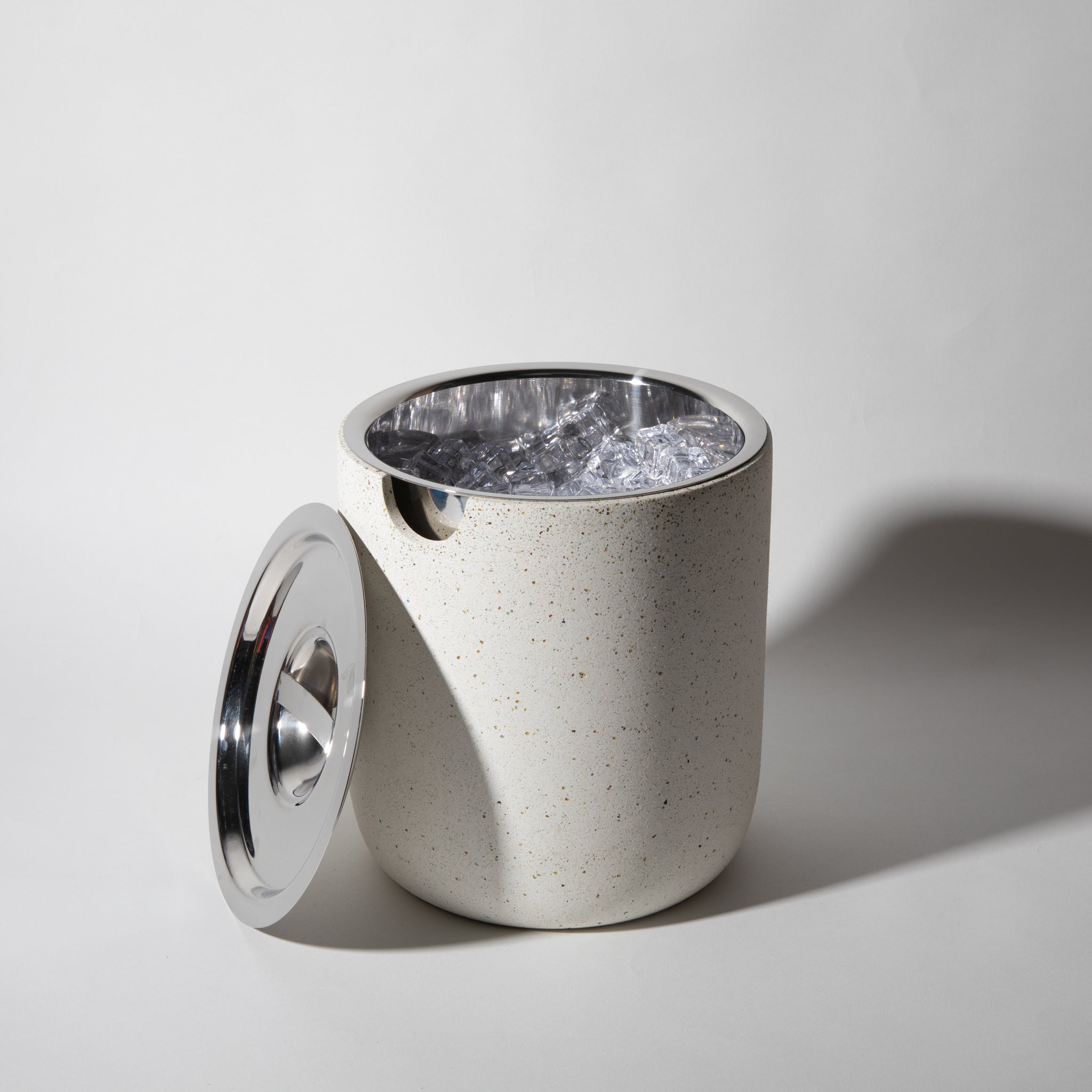 Ice Bucket | White Terrazzo - pretti.cool
