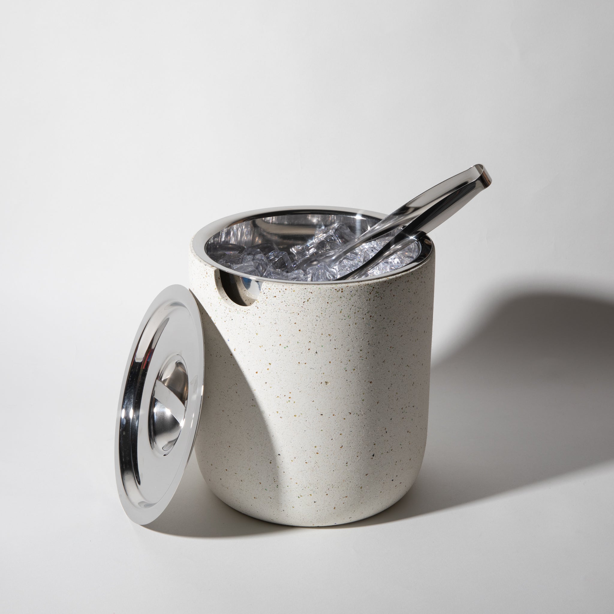 Ice Bucket | White Terrazzo - pretti.cool