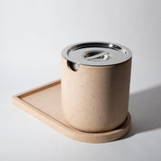Ice Bucket w/ Tray | Peach Terrazzo - pretti.cool