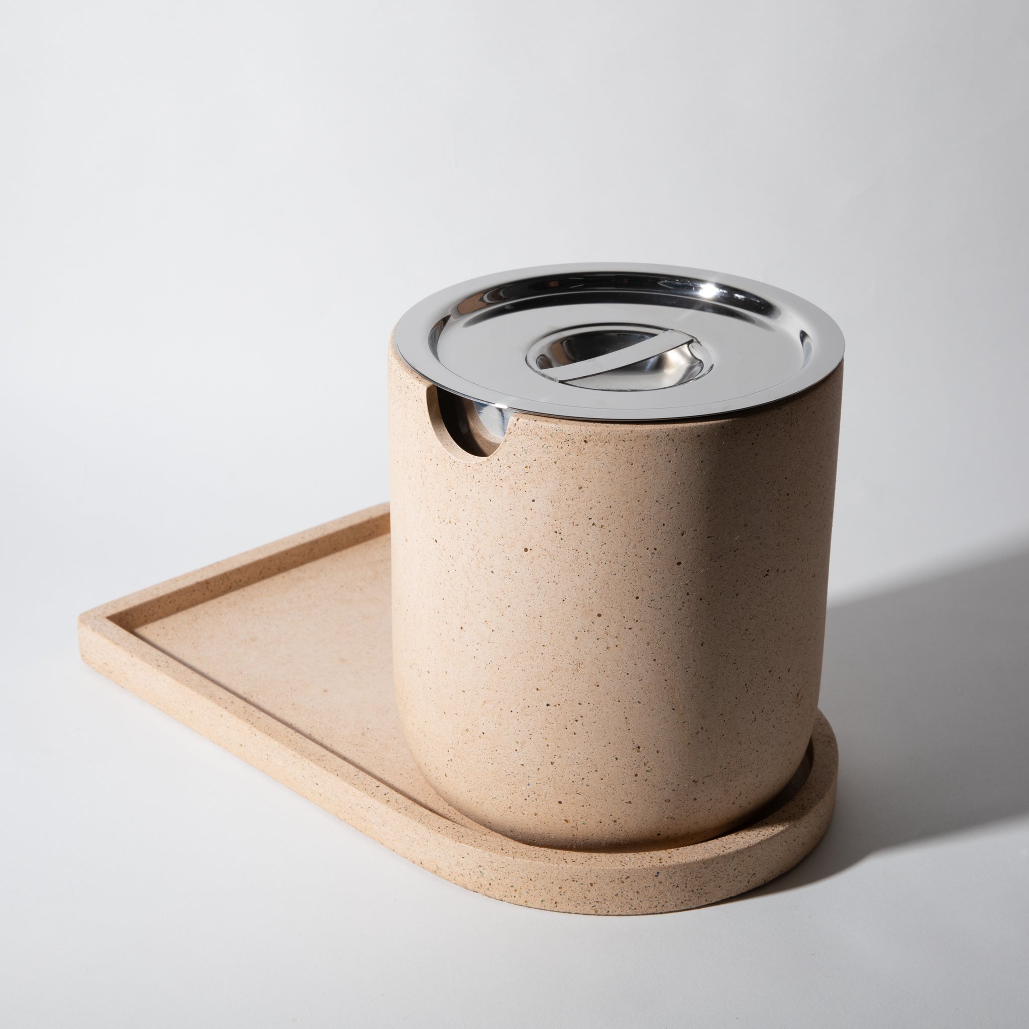 Ice Bucket w/ Tray | Peach Terrazzo - pretti.cool