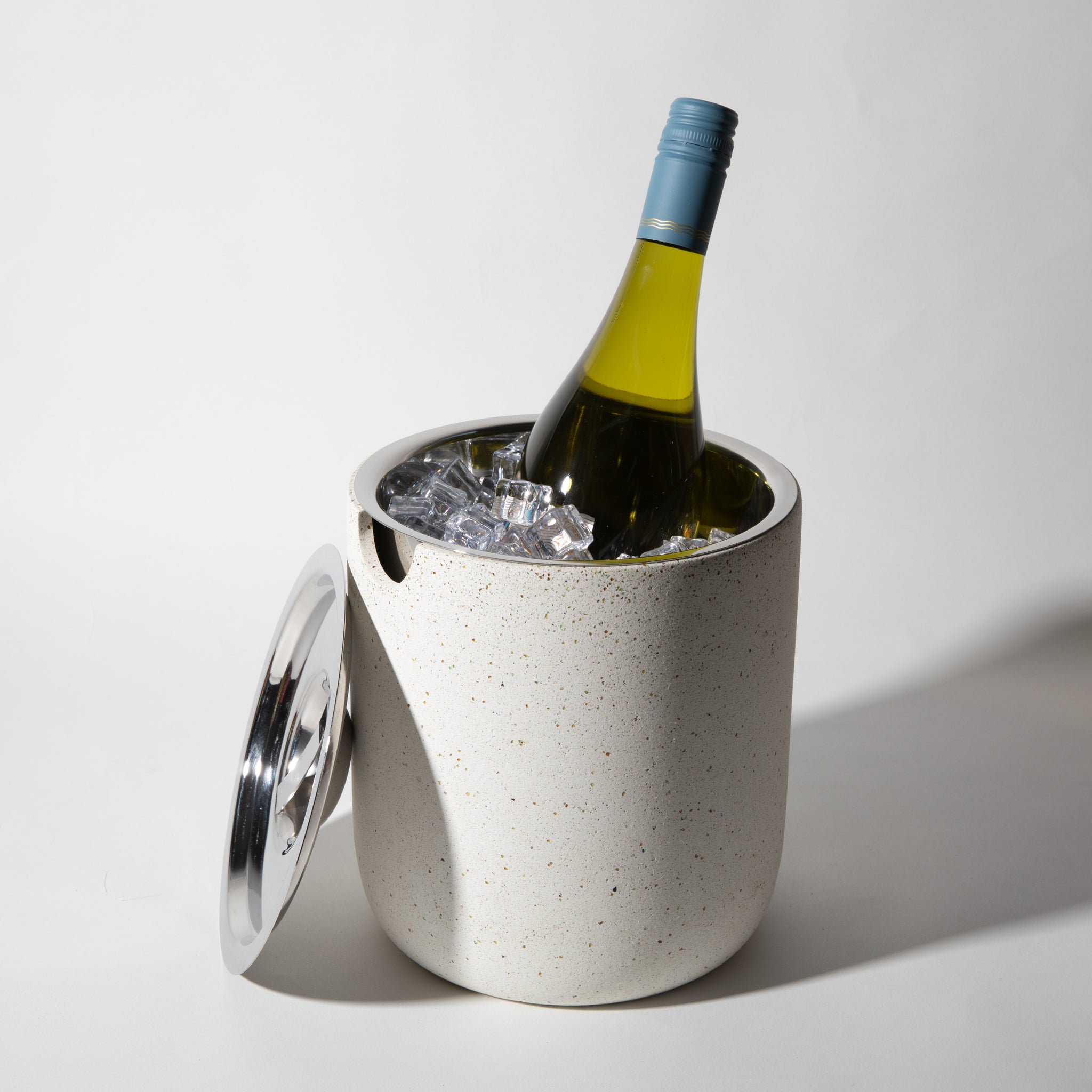 Ice Bucket | White Terrazzo - pretti.cool