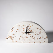 Mantle Clock | White Terrazzo - pretti.cool