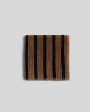 Organic Resort Stripe Towels in Camel with Soft Black by Parachute Home — view 6