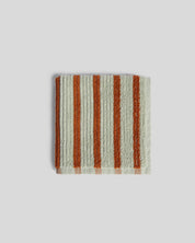 Organic Resort Stripe Towels in Sage with Russet by Parachute Home — view 5
