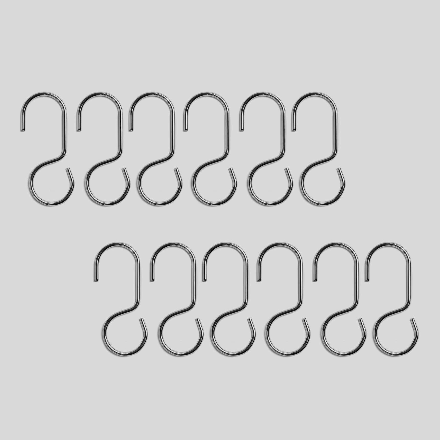 Shower Curtain Hooks in Chrome by Parachute Home — view 1