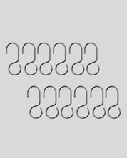 Shower Curtain Hooks in Chrome by Parachute Home — view 1