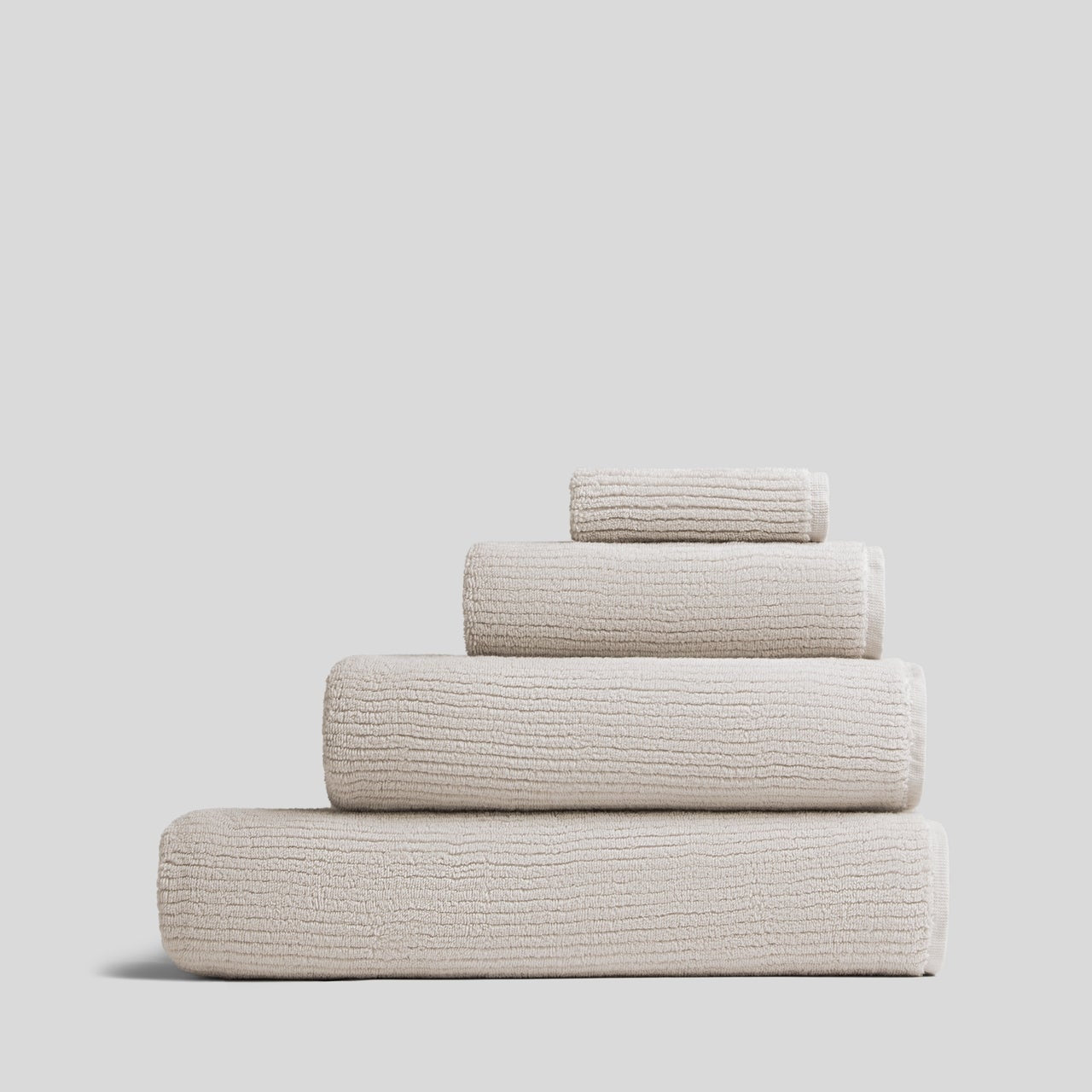 Soft Rib Towels in Bone by Parachute Home — view 1