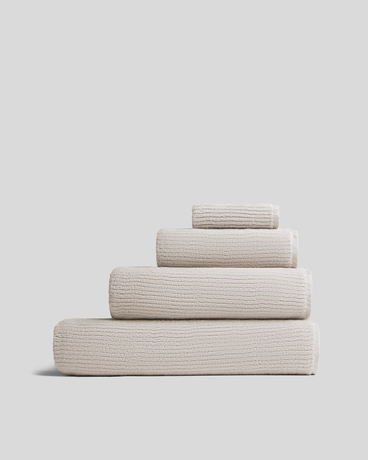 Soft Rib Towels in Bone by Parachute Home — view 1