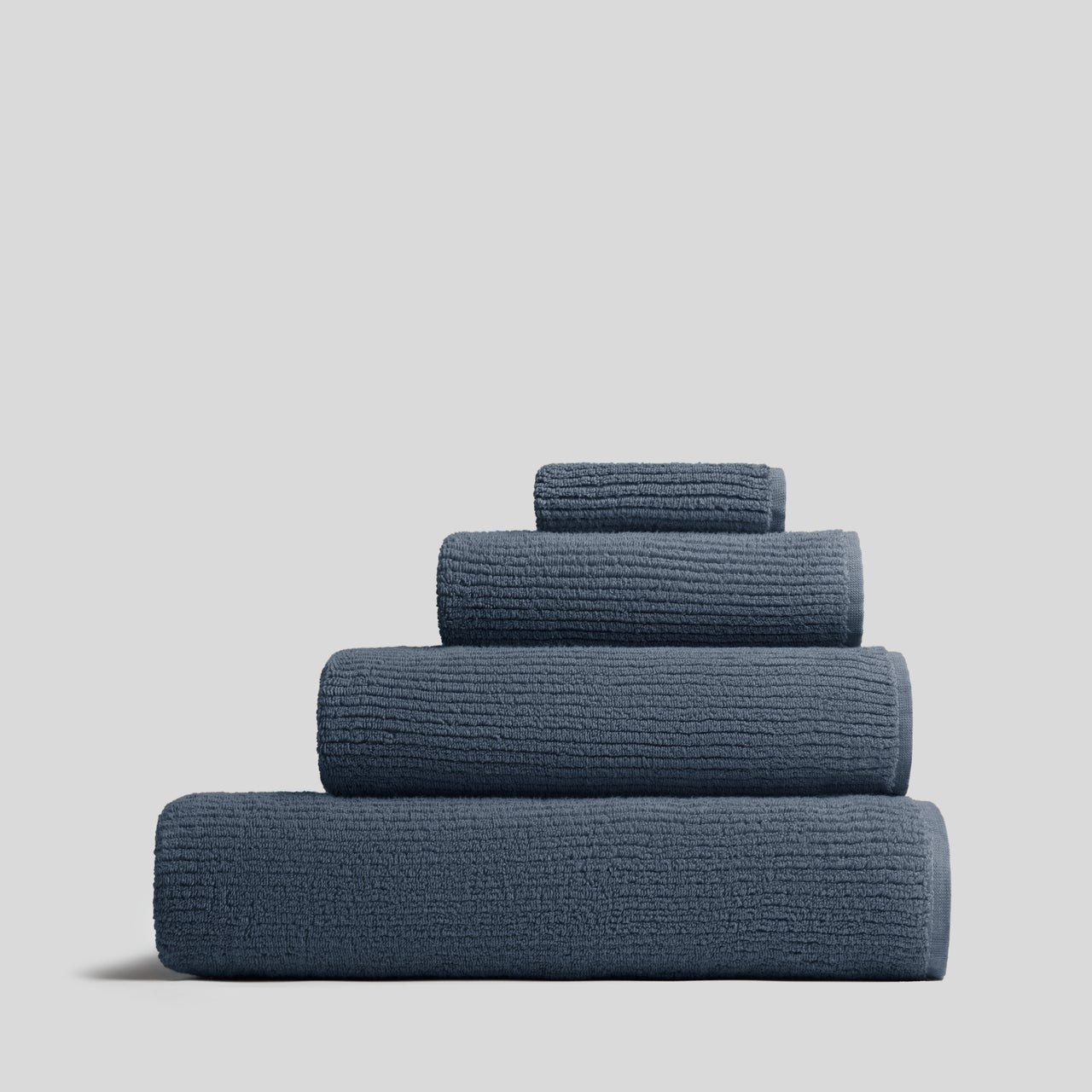 Soft Rib Towels in Dusk by Parachute Home — view 1