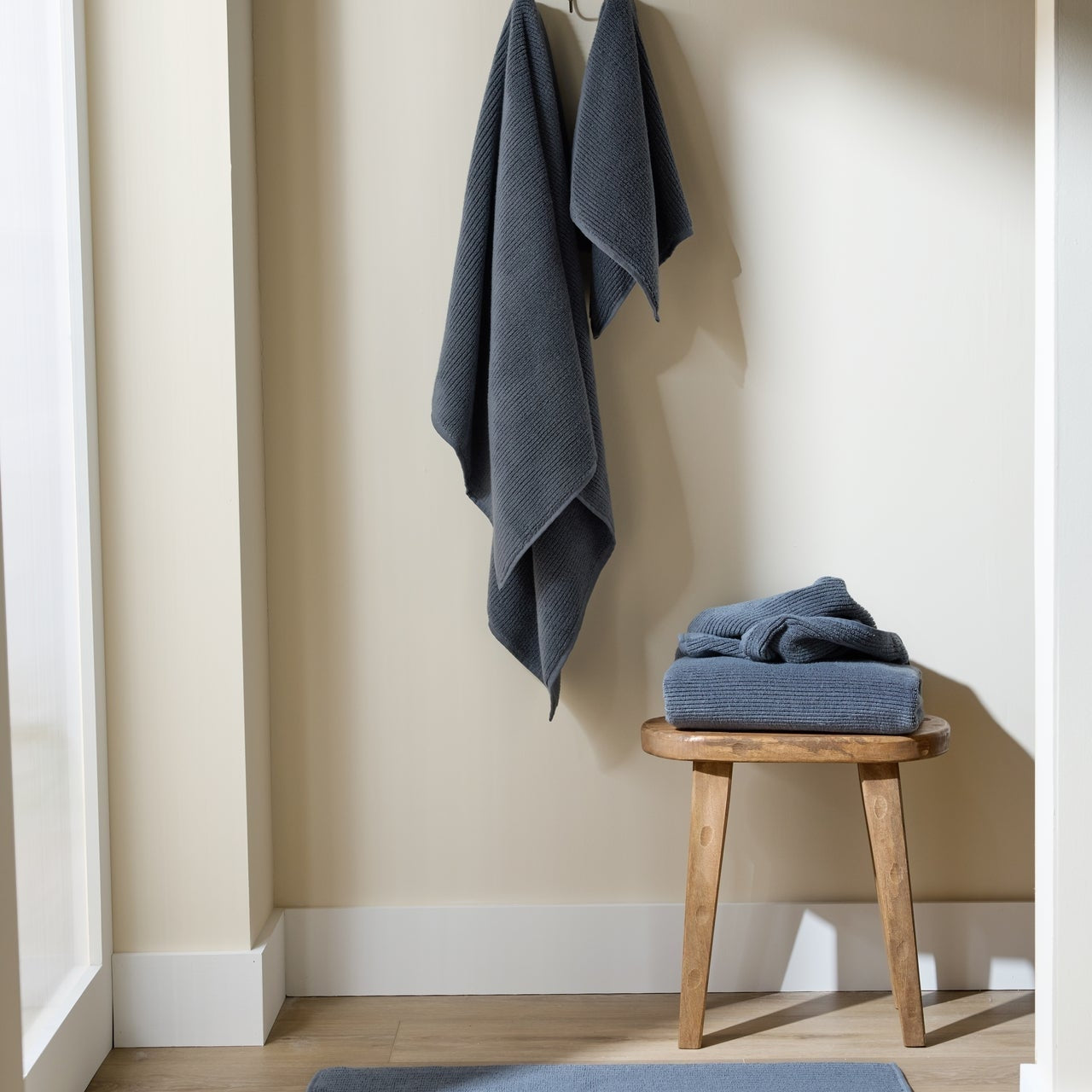Soft Rib Towels in Dusk by Parachute Home — view 2