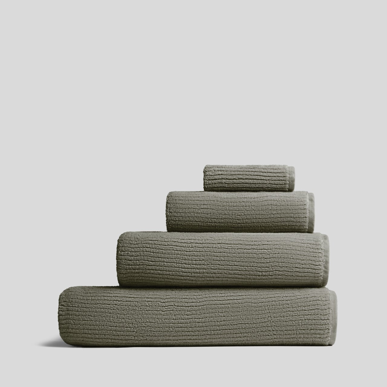 Soft Rib Towels in Moss by Parachute Home — view 1