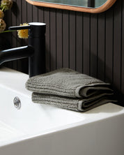 Soft Rib Towels in Moss by Parachute Home — view 4