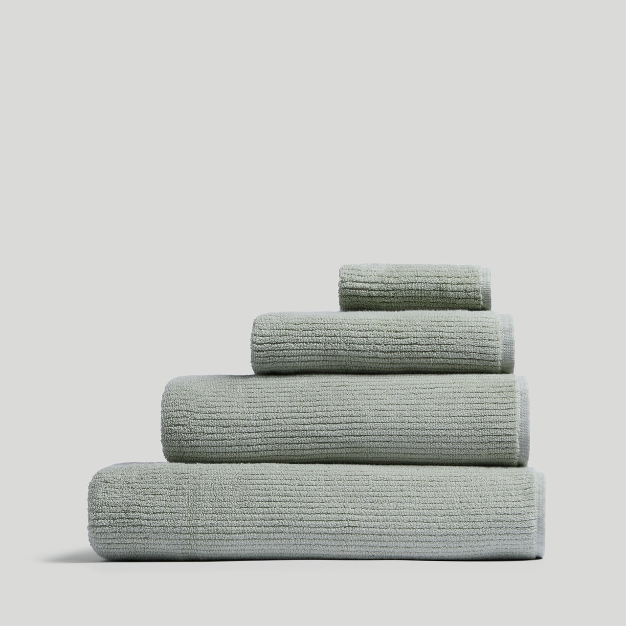 Soft Rib Towels in Sage by Parachute Home — view 1