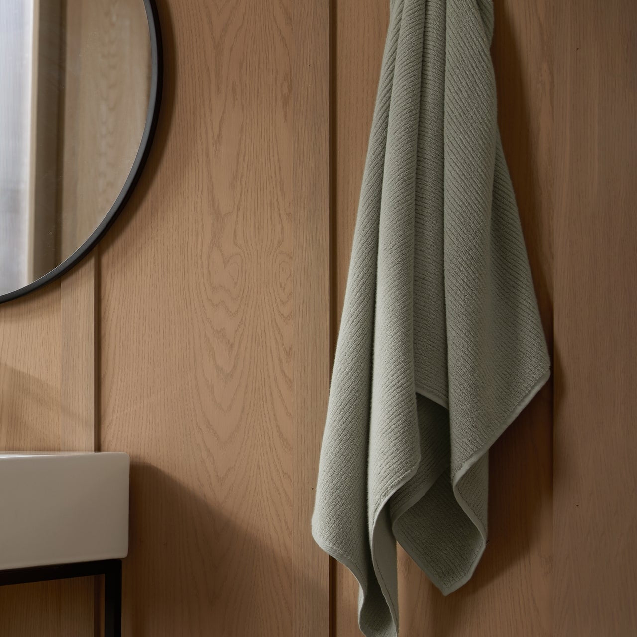 Soft Rib Towels in Sage by Parachute Home — view 2