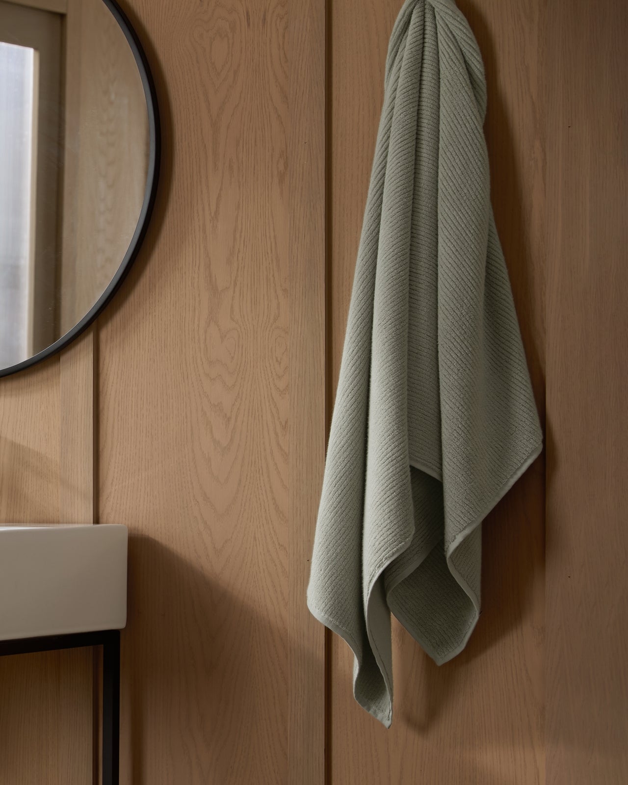 Soft Rib Towels in Sage by Parachute Home — view 2