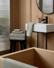 Soft Rib Towels in Sage by Parachute Home — view 4
