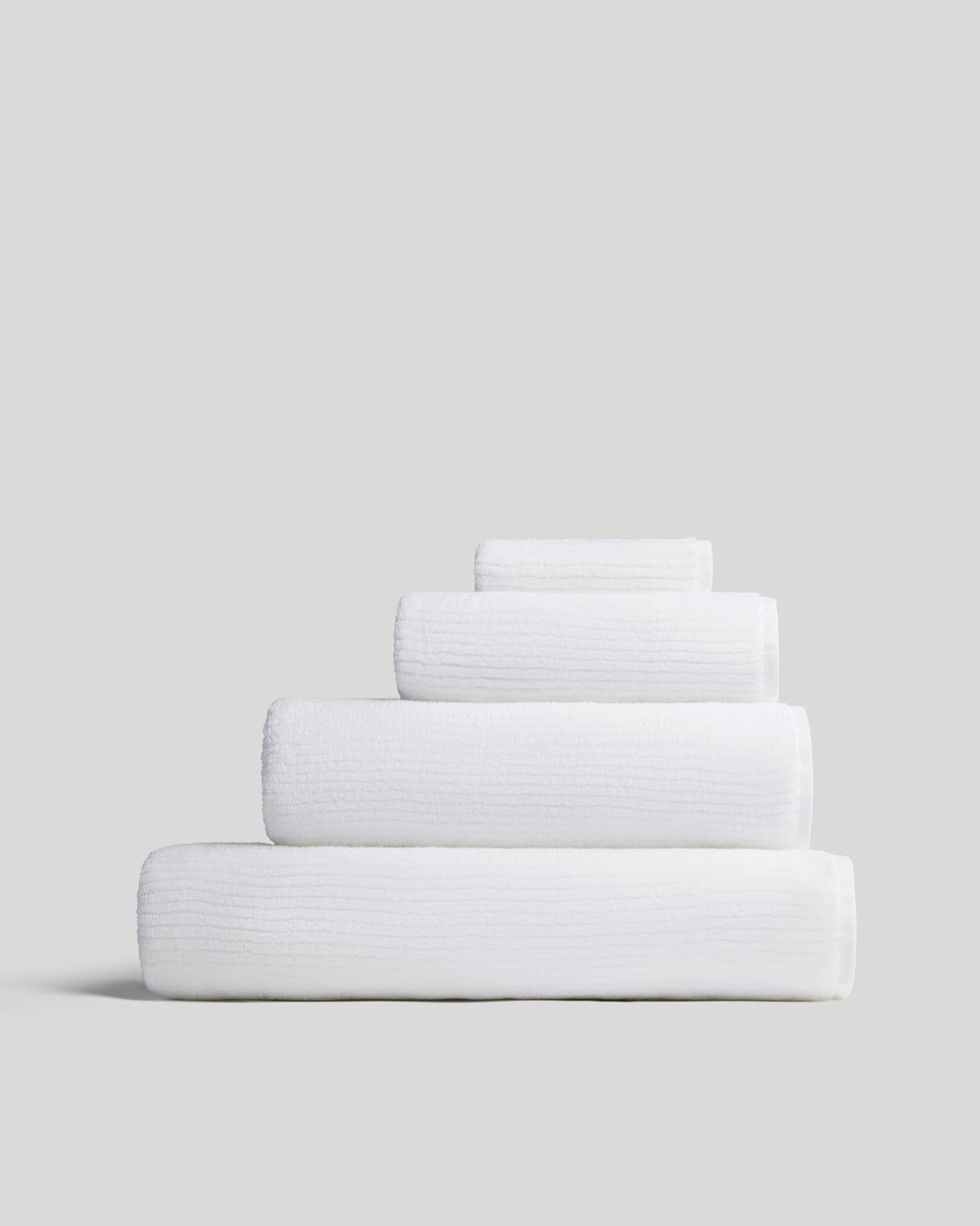 Soft Rib Towels in White by Parachute Home — view 1
