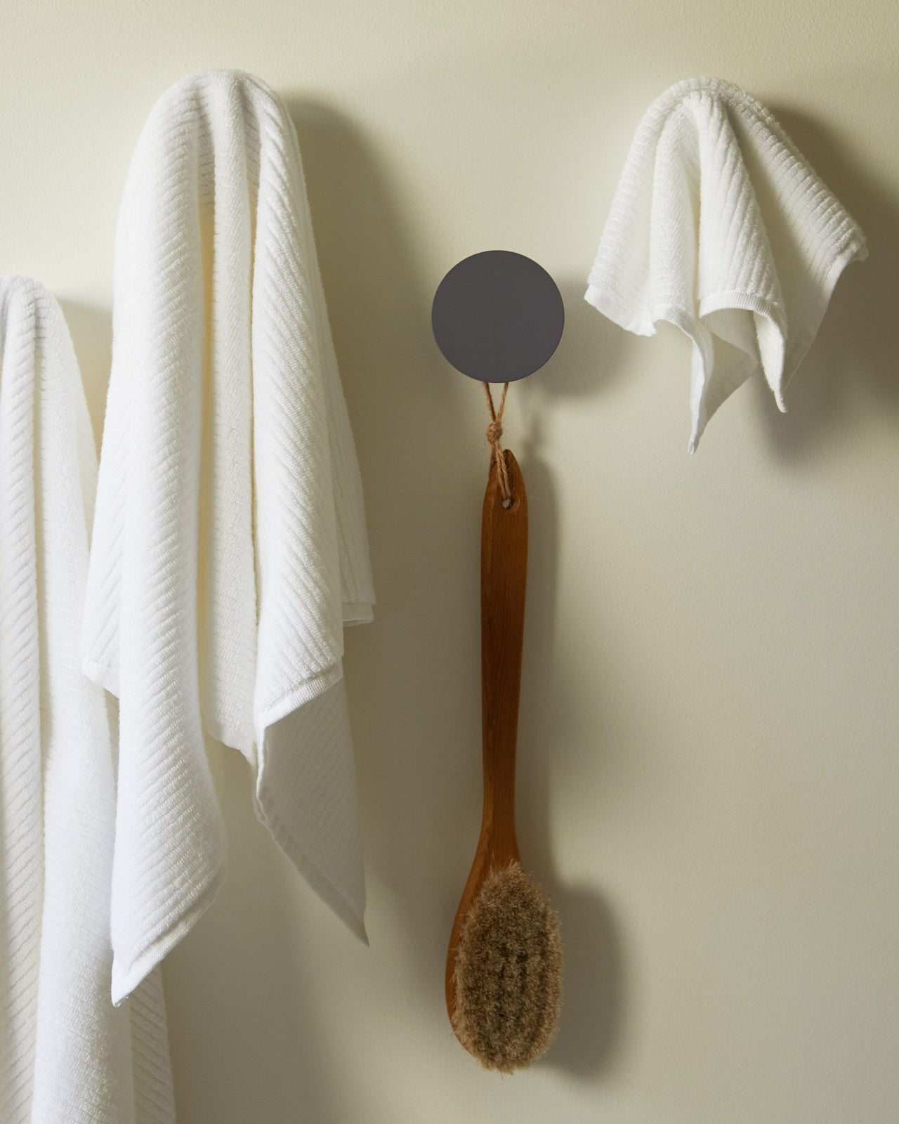 Soft Rib Towels in White by Parachute Home — view 2