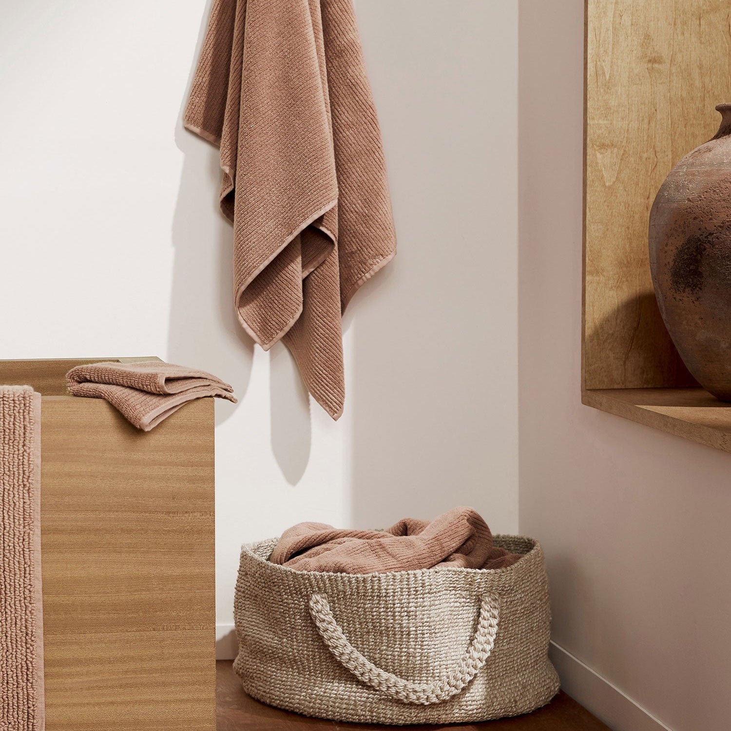 Soft Rib Towels in Adobe by Parachute Home — view 2
