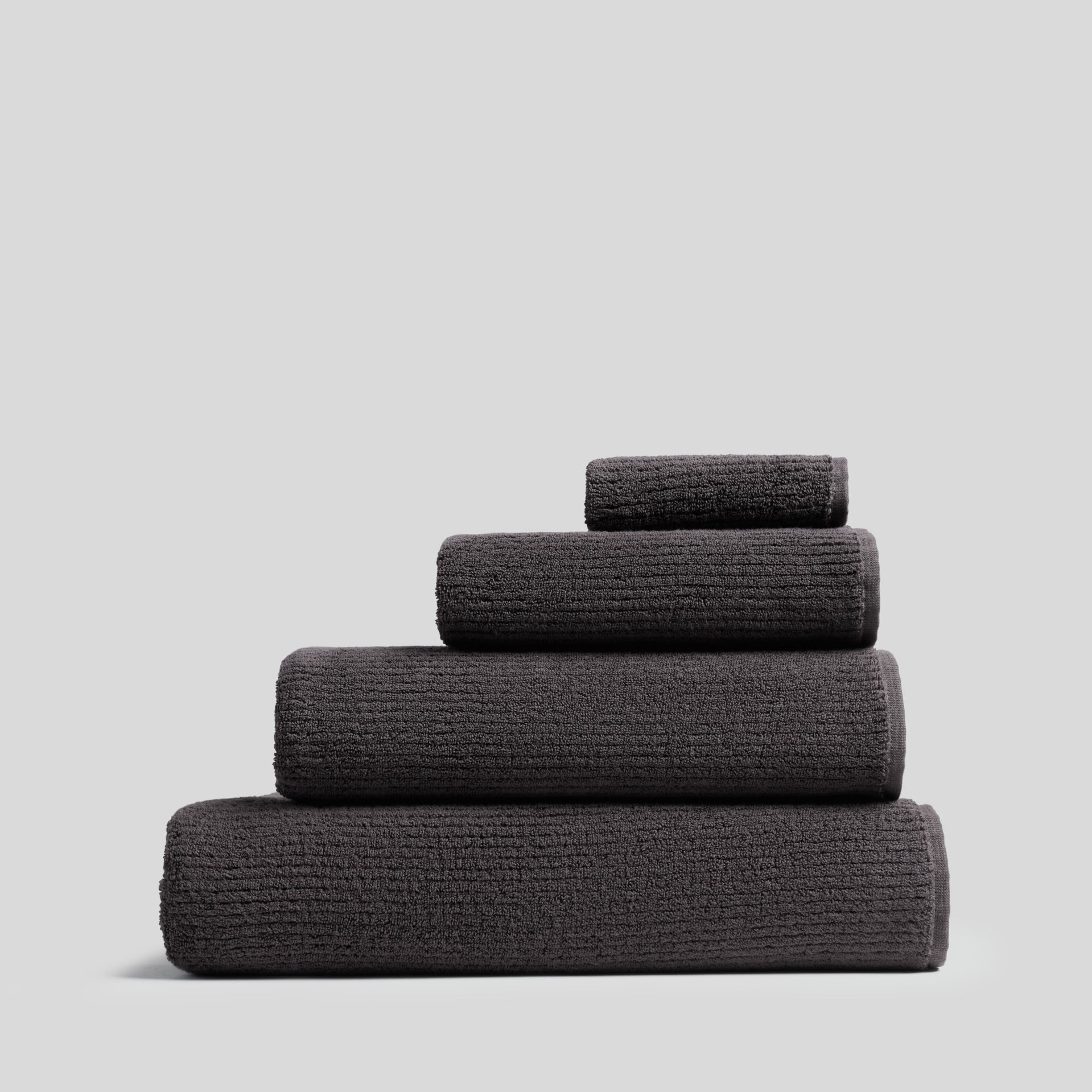 Soft Rib Towels in Onyx by Parachute Home — view 1