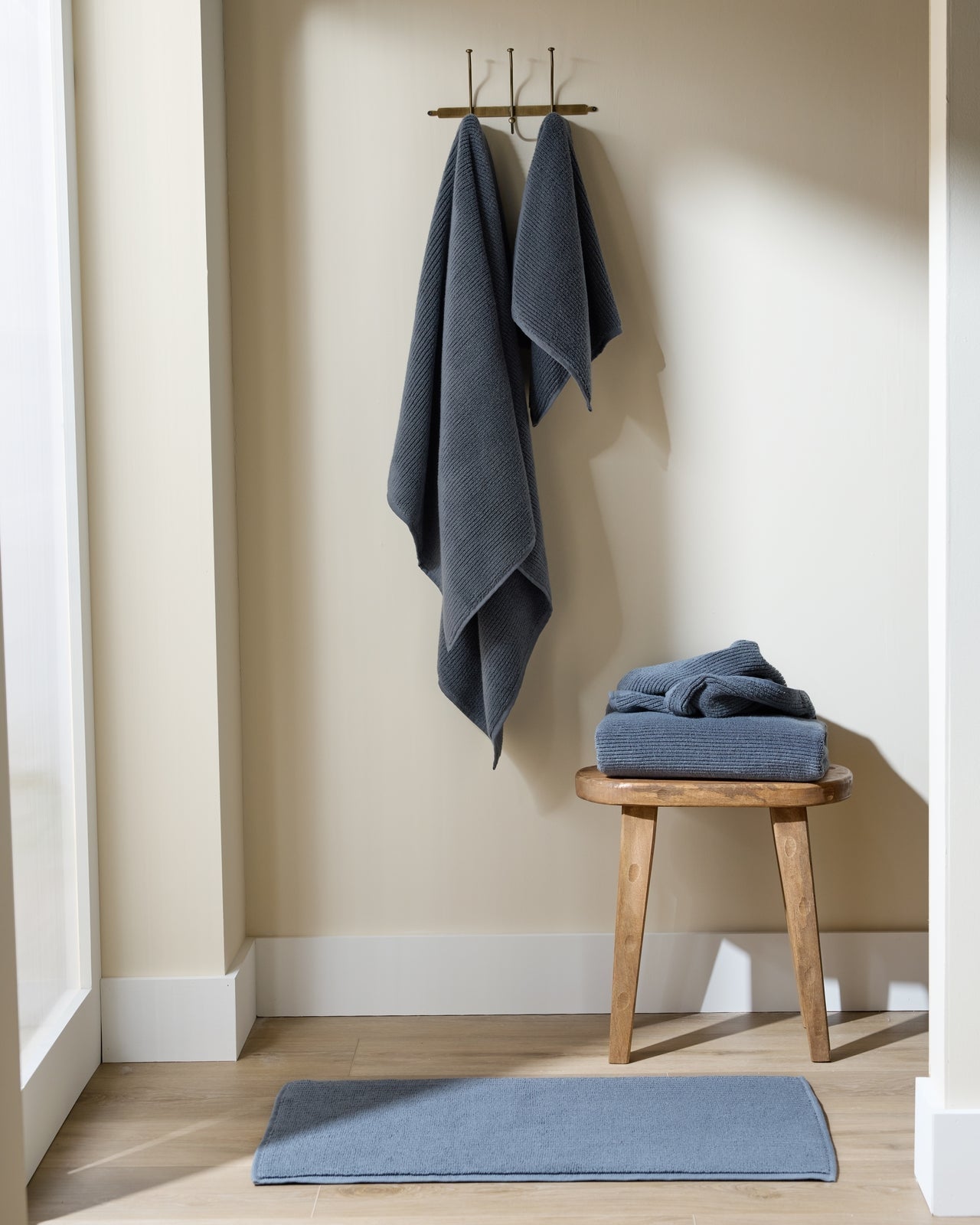 Soft Rib Tub Mat in Dusk by Parachute Home — view 4