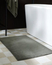 Soft Rib Tub Mat in Moss by Parachute Home — view 2