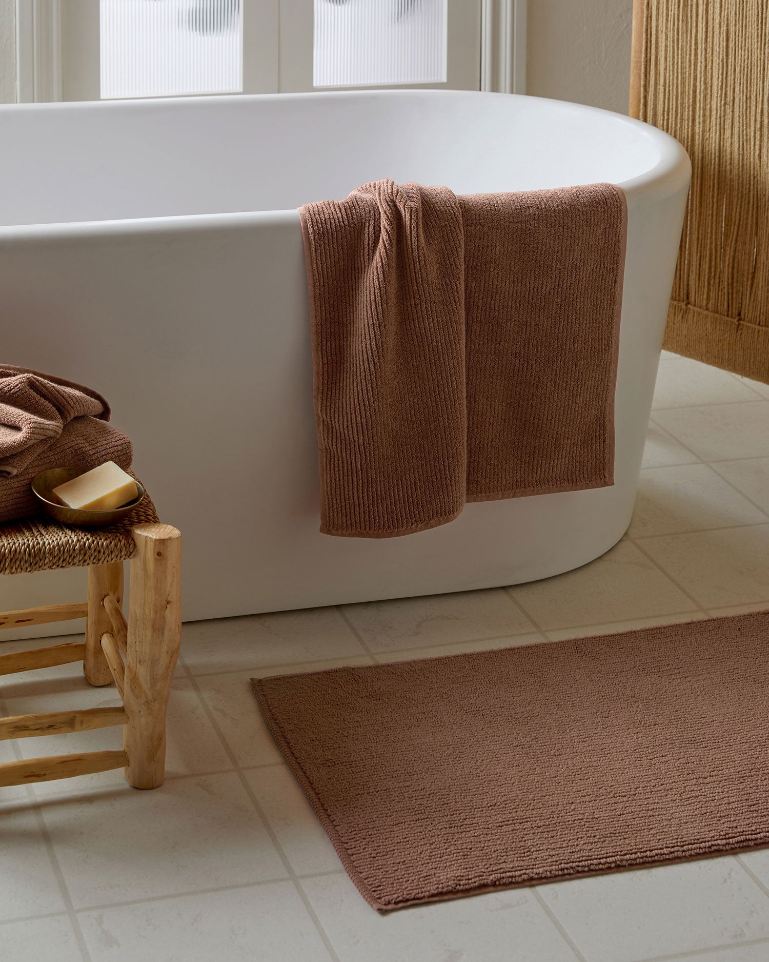 Soft Rib Towels in Adobe by Parachute Home — view 4