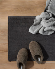 Soft Rib Tub Mat in Onyx by Parachute Home — view 2