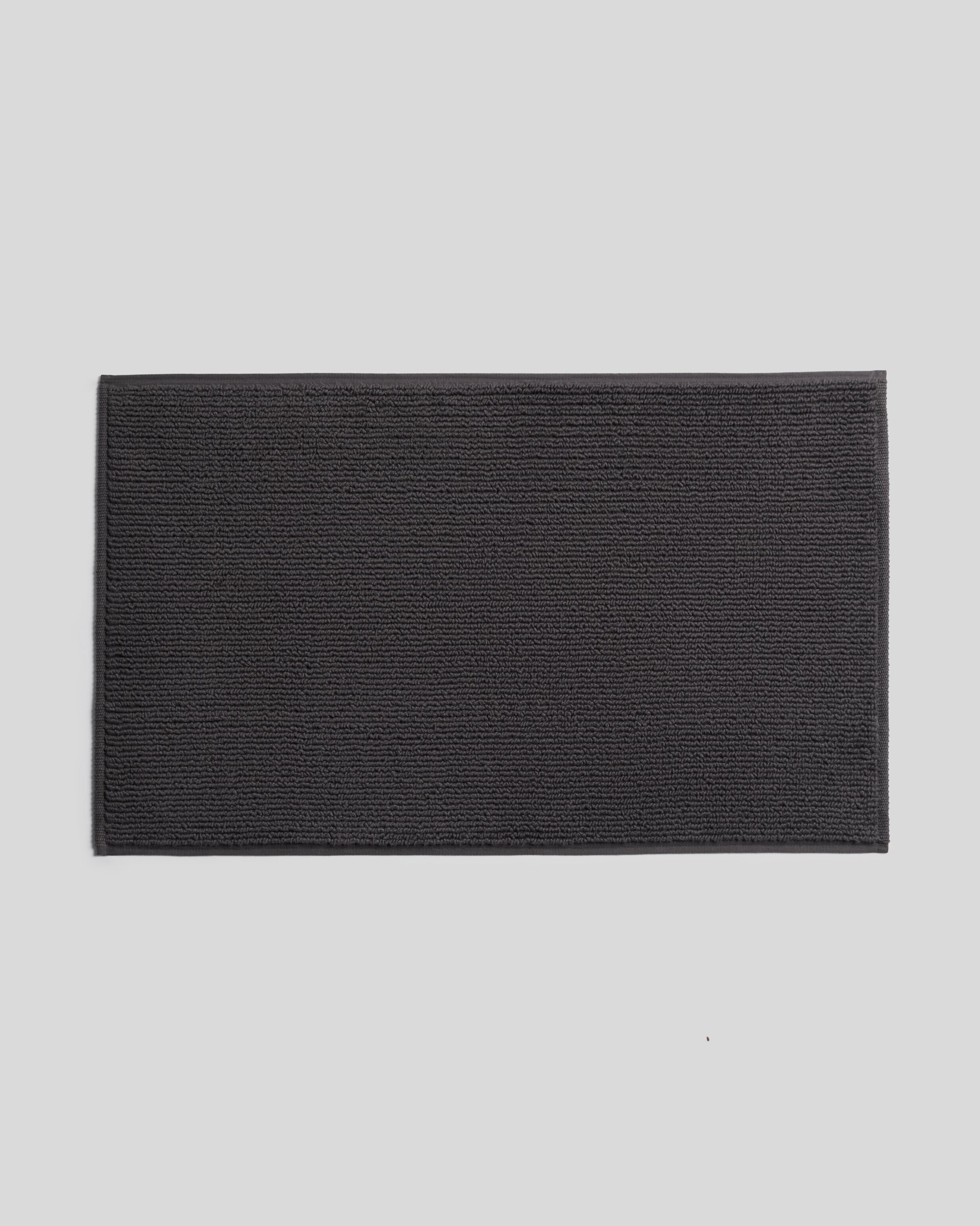Soft Rib Tub Mat in Onyx by Parachute Home — view 1