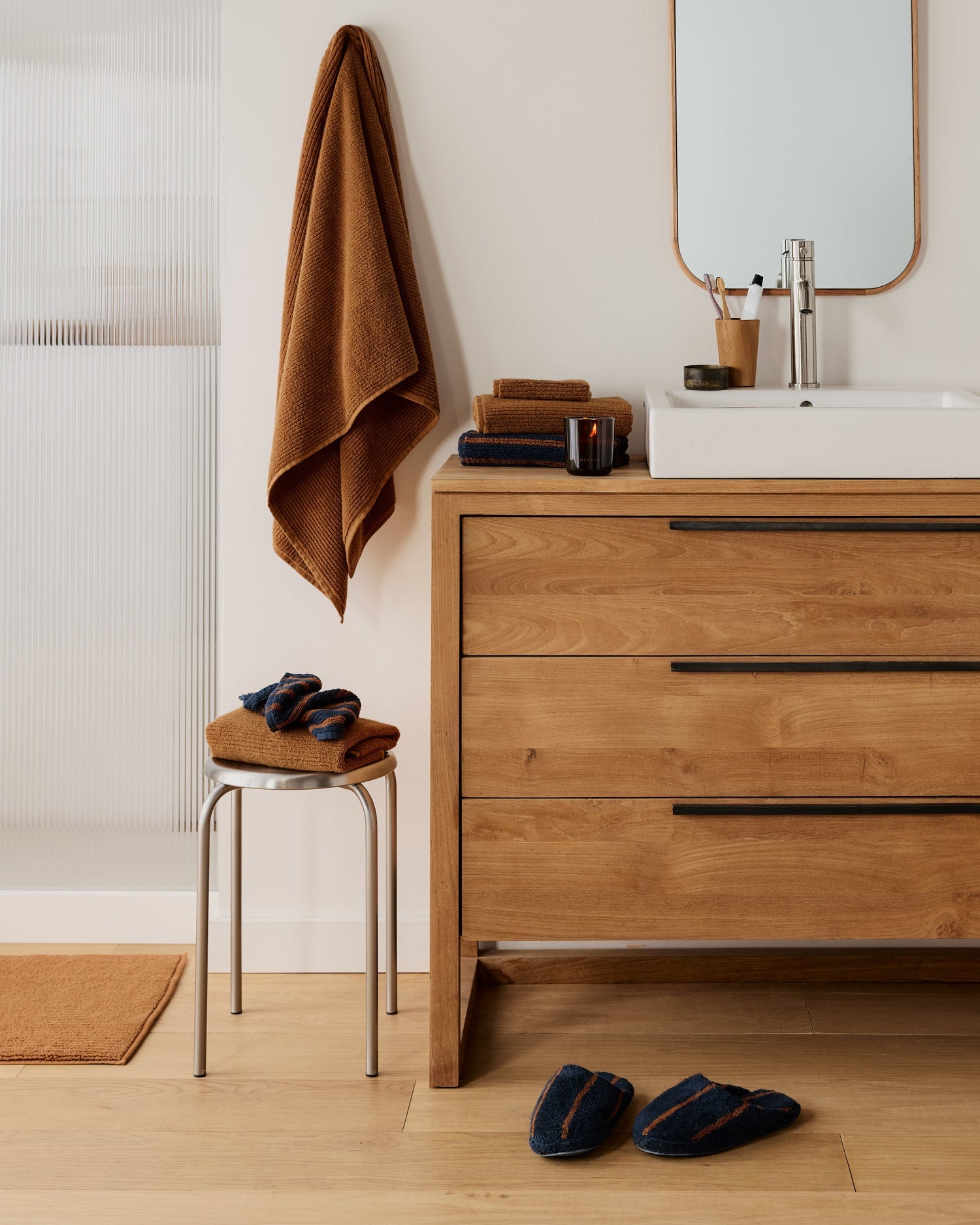 Soft Rib Towels in Tobacco by Parachute Home — view 4