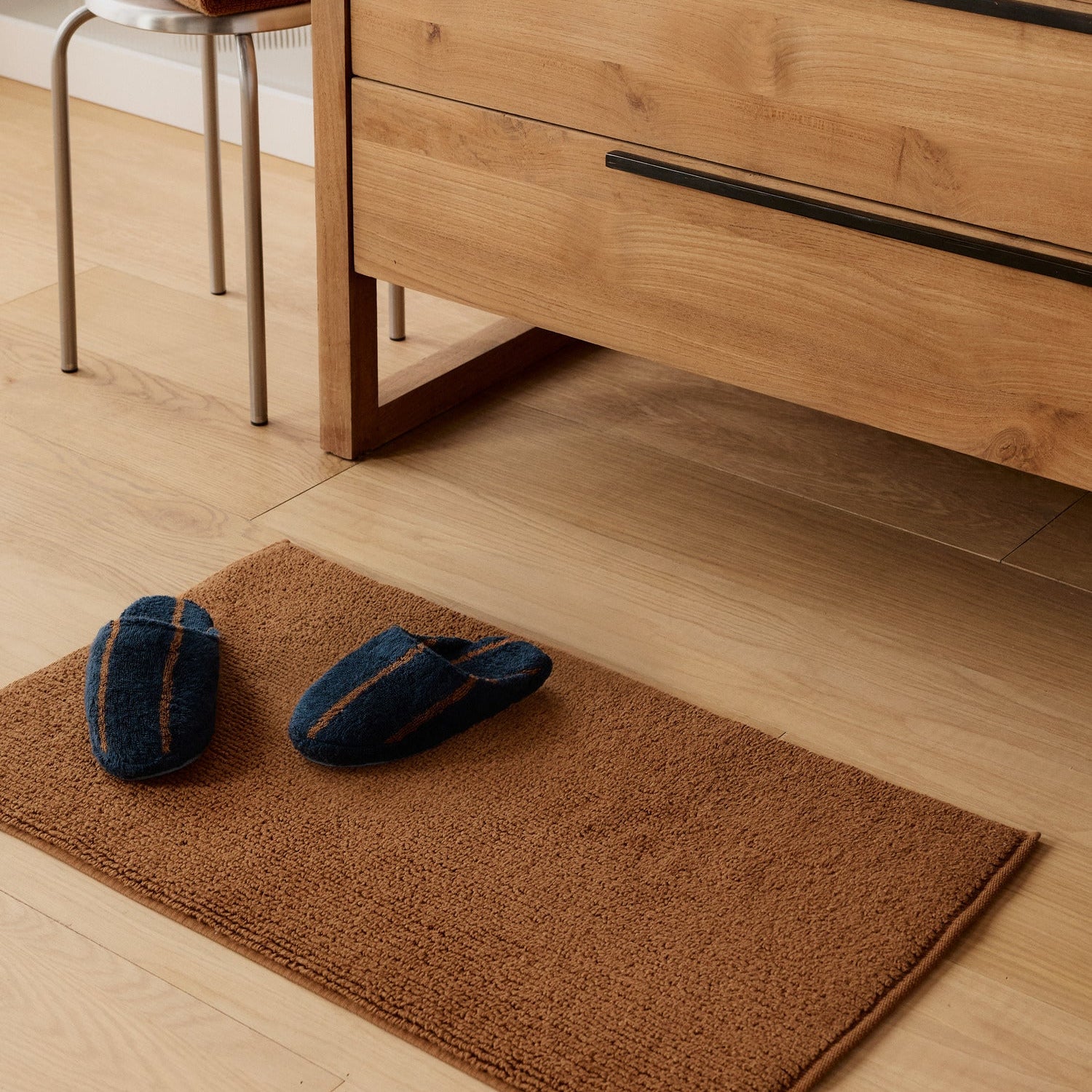 Soft Rib Tub Mat in Tobacco by Parachute Home — view 2