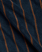Turkish Cotton Stripe Robe in Ink with Tobacco by Parachute Home — view 3