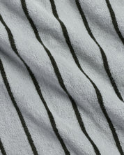 Turkish Cotton Stripe Robe in Sky with Evergreen by Parachute Home — view 3