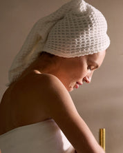 Waffle Towels in White by Parachute Home — view 2