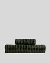 Waffle Towels in Evergreen by Parachute Home — view 1