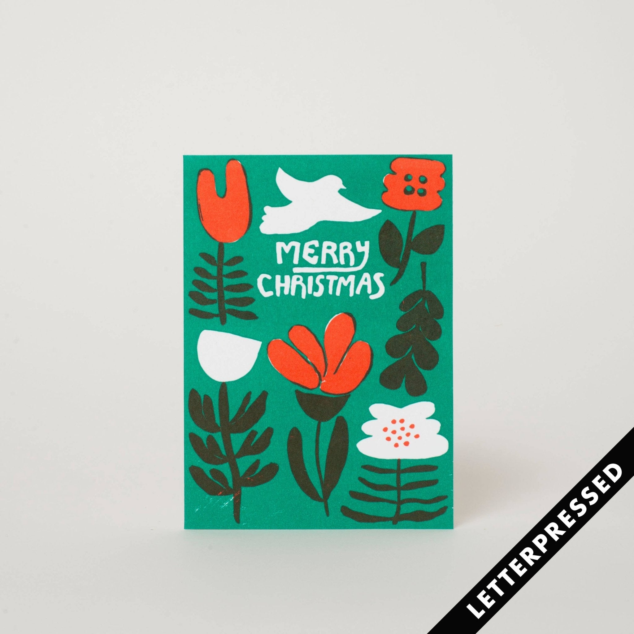 Merry Christmas Flower Card - Box Set - pretti.cool