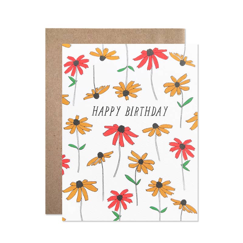 Black Eyed Susan B-Day Card - pretti.cool