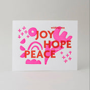 Joy Hope Peace Card - pretti.cool