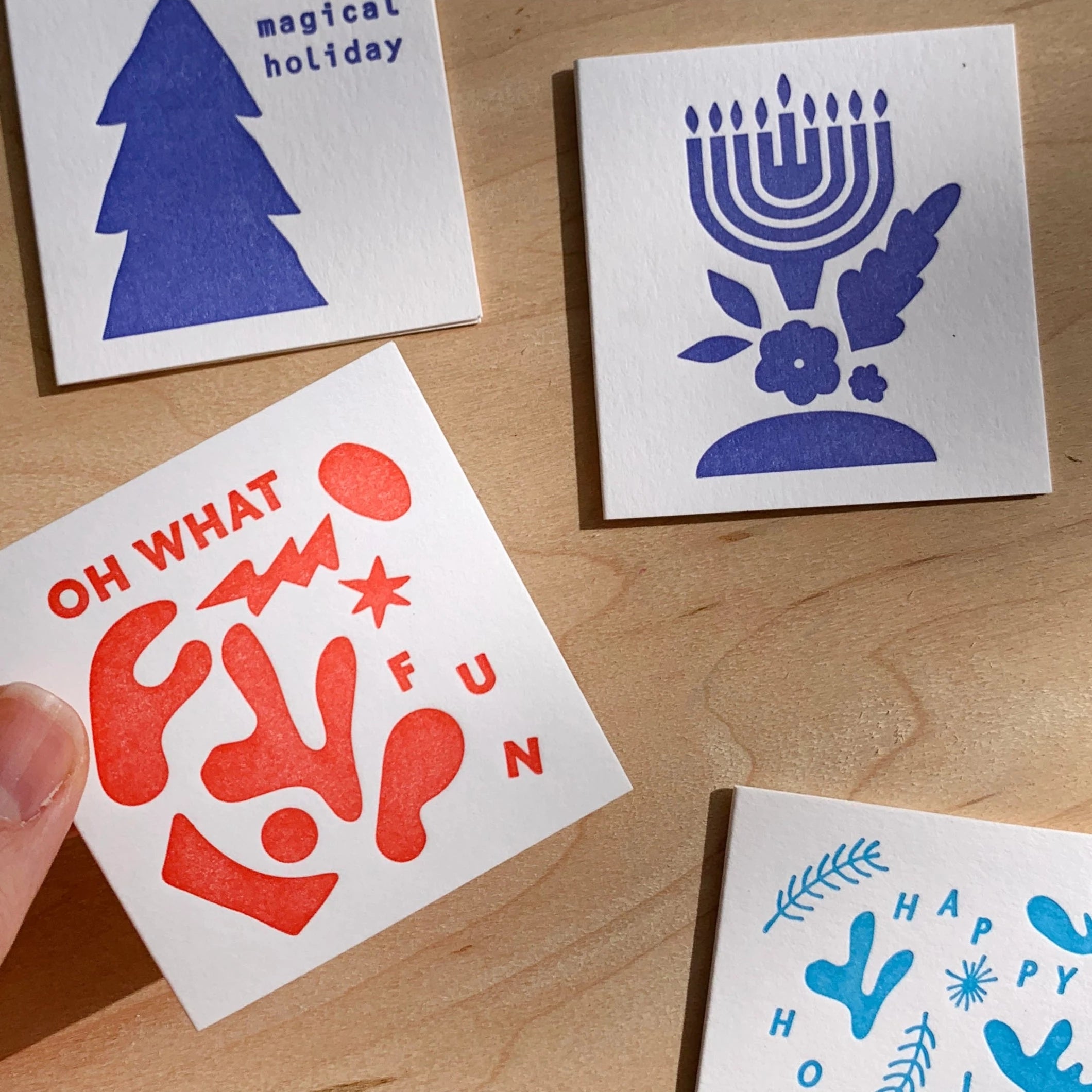 Happy Hanukkah Mini Card - pretti.cool