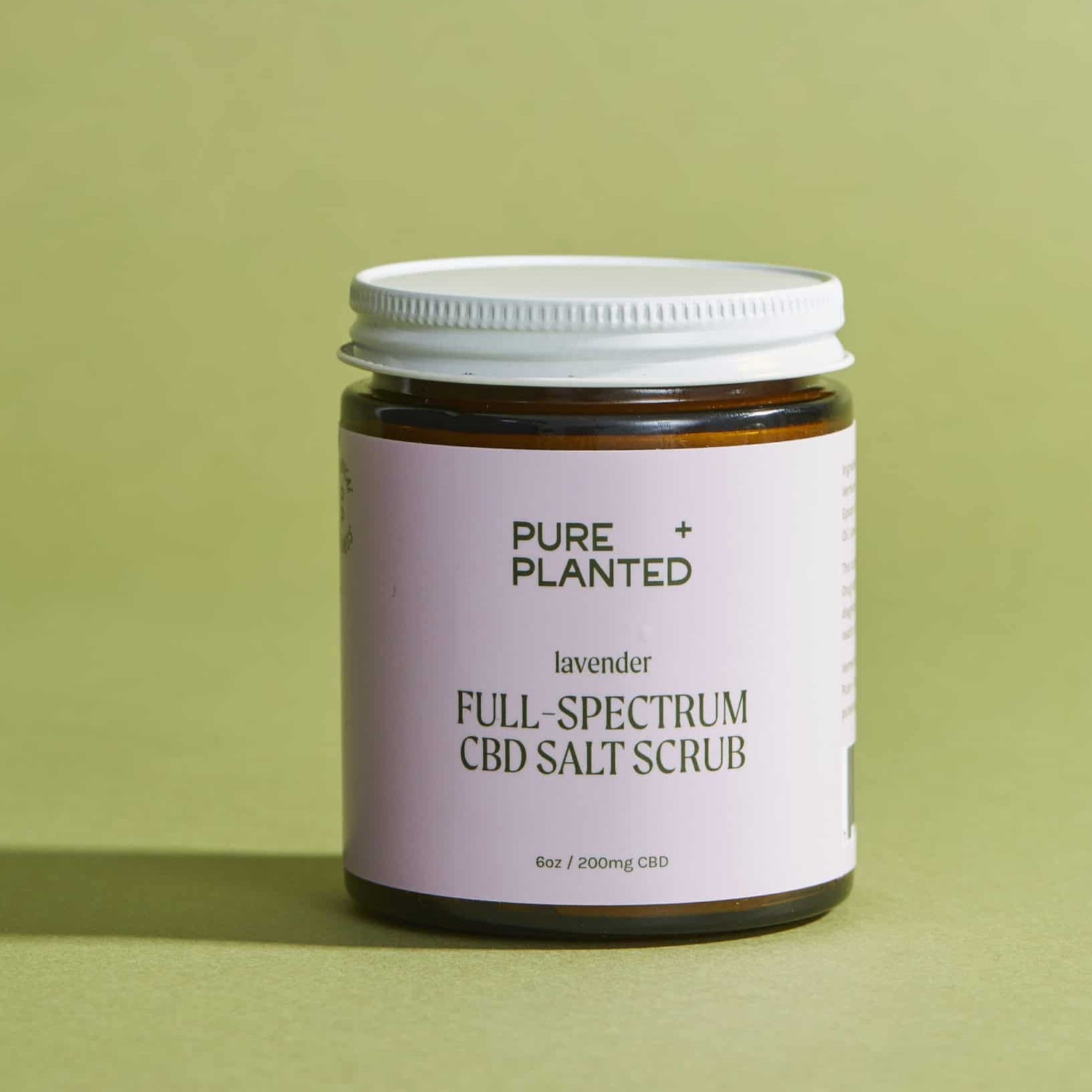 Full Spectrum CBD Salt Scrub | Lavender - pretti.cool